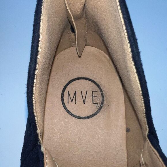 MVE‎ Blue Faux Suede Ankle Boots - Picture 6 of 7